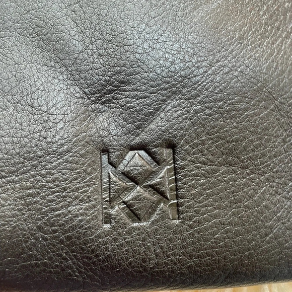 BNWOT Anthropologie Christopher Kon soft leather large clutch with straps - Picture 9 of 11